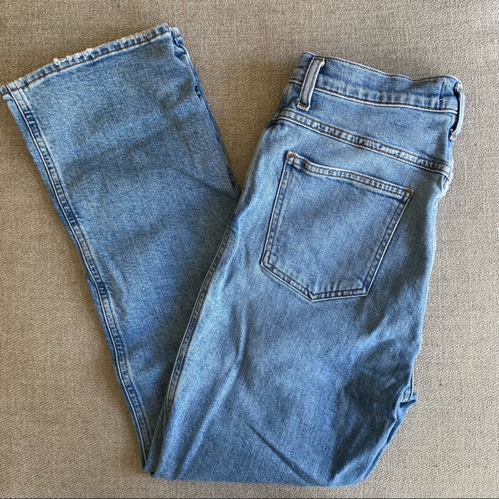 Agolde jeans with some stretch (possibly pinch waist high rise)